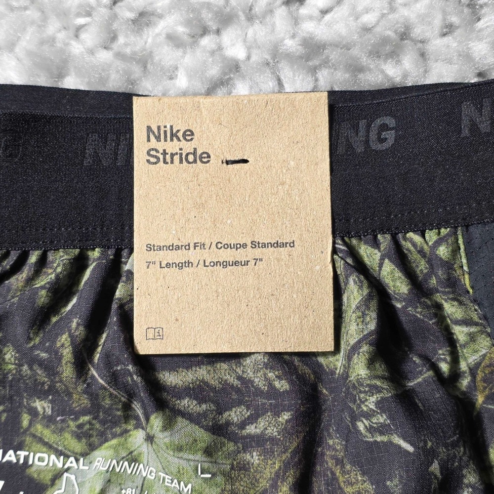Nike Stride 7" Dri-FIT Camo Green Running Shorts Men's Small NWT IH4512-012 - Picture 7 of 11